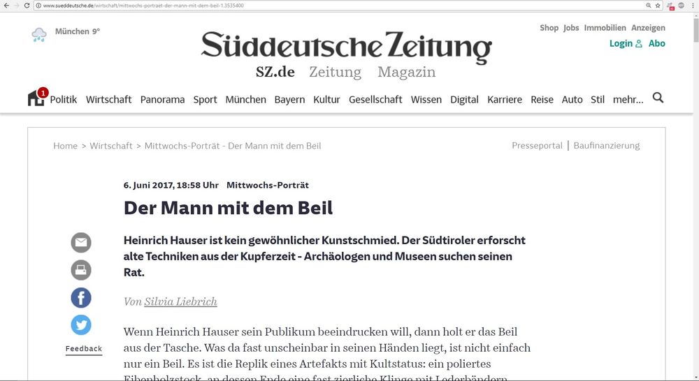 Der Mann mit dem Beil